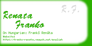 renata franko business card